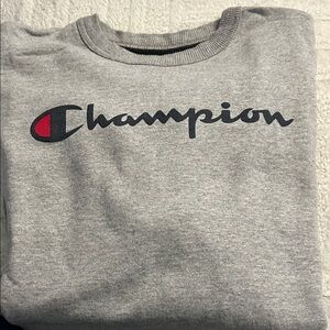 Champion Heather Gray Logo Sweatshirt